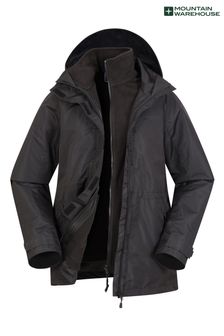Черный - Женская непромокаемая куртка Mountain Warehouse Fell 3-в-1 (B17643) | €88
