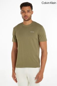 Calvin Klein Green Micro Logo Interlock T-Shirt (B17810) | kr519