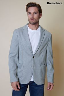 Siva - Threadbare Luxe blazer iz džersija z enorednim zapenjanjem (B17839) | €74