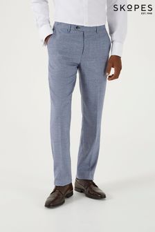 Синий - Skopes приталенный меланжевый костюм из твидного трикотажа: брюки (B20067) | €78
