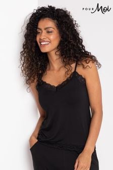Pour Moi Black Sofa Loves Lace Hidden Support Soft Jersey Cami (B20273) | 37 €