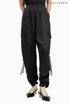 AllSaints Black Kaye Trousers (B20467) | OMR72