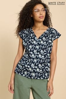 White Stuff Blue Rae Organic Cotton Blouses (B20469) | €52