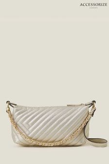 Accessorize Gold Quilted Cross-Body Bag (B20661) | €27