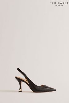 أسود - حذاء باليرينا كعب عالي بحزام خلفي مع حلية معدنية Ariii من Ted Baker (B20949) | 778 د.إ