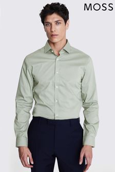 أخضر - ضيق - Moss Stretch Shirt (B20990) | 223 ر.س
