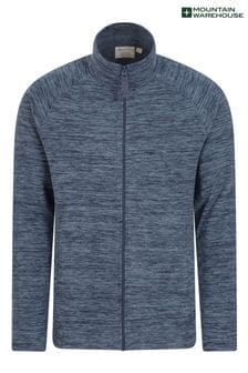 Mountain Warehouse Blue Snowdon Mens Full Zip Fleece (B21142) | €50