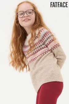 Girls Fat Face Natural Christmas Jumper Christmas Jumpers Next Lithuania