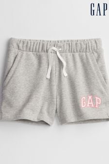 Gri - Pantaloni scurți cu logo elastic pe talie Gap (4-13ani) (B21238) | 72 LEI