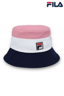 Fila Blue MARCO TRI_COLOUR BUCKET HAT WITH HERITAGE LOGO (B21330) | $48