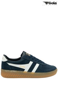 Gola Blue Mens Grandslam Suede Lace-Up Trainers (B21343) | kr1 650