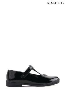 Start-Rite Spellbound Black Patent Leather T-Bar School Shoes