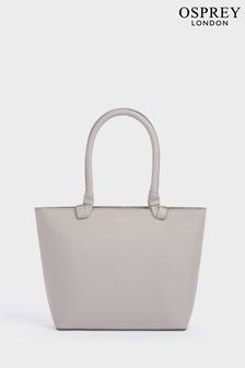 OSPREY LONDON Tan The Collier Leather Shoulder Tote Bag (B21544) | €172
