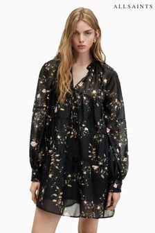 AllSaints Black Mindy Oto Dress (B21579) | €237