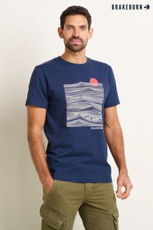 Brakeburn Blue Sitting Surfers T-Shirt (B21583) | KRW61,900