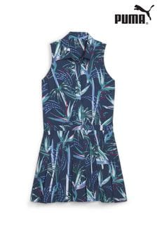 Puma Blue Paradise Womens Golf Pleated Dress (B21593) | AED499