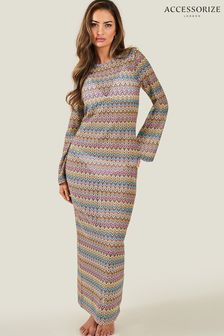 Accessorize Pink Zig Zag Crochet Dress (B21642) | KRW85,400