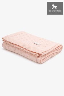 The Little Tailor 100% Cotton Pointelle Knitted Blanket (B21643) | $60