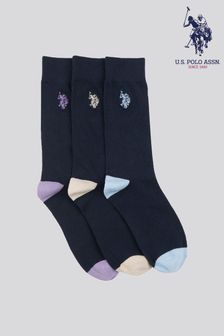 U.S. Polo Assn. Mens Smart Socks 3 Pack (B21683) | 99 QAR