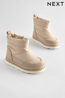 Neutral Quilted Warm Lined Water Repellant Boots (B21731) | KRW64,000 - KRW76,900