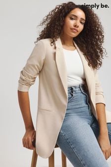 Simply Be Nude Edge to Edge Blazer (B21754) | €48