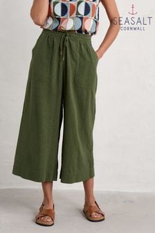 Seasalt Cornwall Green Sea Heart Culottes (B21756) | €84