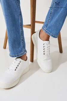 Crew Clothing Lace Up Canvas Trainer