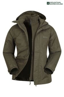 Зеленый - Непромокаемая мужская куртка 3 в 1 Mountain Warehouse Fell (B22071) | €88