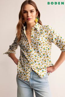 Boden Sienna Linen Lemon Shirt