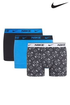 Nike Black/Blue Trunks 3 Pack (B22337) | LEI 215