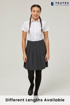 Trutex Grey 20" Stitch Down Permanent Pleats School Skirt (11-17 Yrs) (B22347) | HK$247 - HK$278