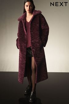 Pink teddy coat next online