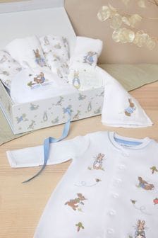 JoJo Maman Bébé White New Baby Peter Rabbit Gift Set (B22429) | €77