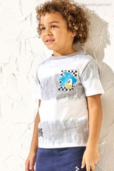Angel & Rocket Grey Sonic Tie Dye T-Shirt (B22469) | OMR9 - OMR11