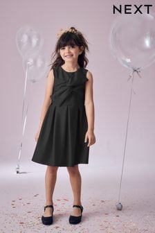Girls plain black dress shop