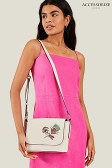Accessorize Embroidered Cross-Body Bag