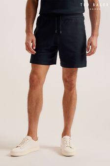 Ted Baker Blue Airga Textured Jersey Shorts (B22685) | 350 QAR