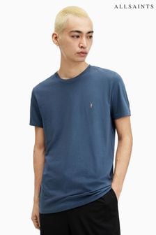 AllSaints Blue Tonic Short Sleeve Crew T-Shirt (B22921) | 158 QAR