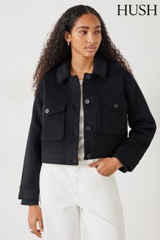 Hush Black Taylah Wool Jacket (B23032) | €232
