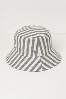 FatFace Blue Stripe Reversible Bucket Hat (B23076) | kr410