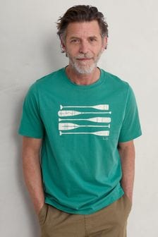 Seasalt Cornwall Green Mens Midwatch T-Shirt (B23094) | 46 €