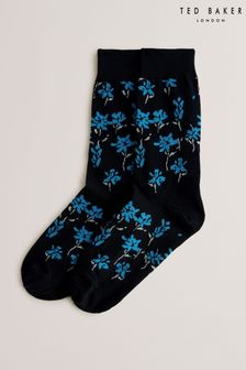 Ted Baker Sokkten Blue Floral Pattern Socks (B23128) | €12