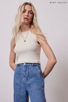 Mint Velvet Geripptes, ärmelloses Top (B23140) | 76 €