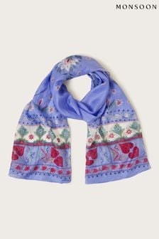 Шелковый шарф с цветочным принтом Monsoon Aldina (B23177) | €46