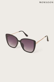 Monsoon Black Oversized Frame Sunglasses (B23393) | €22