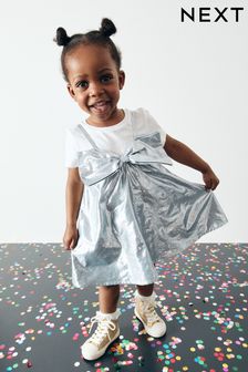 Little girls silver dress on sale