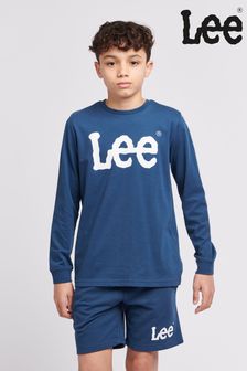Bleu ciel - T-shirt Lee Boys Wobbly graphique à manches longues (B23593) | €23 - €28