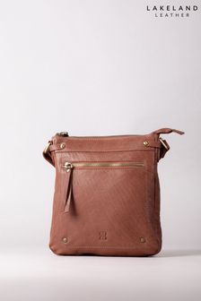 棕色 - Lakeland Leather Large Harstone  Cross-body Bag (B23629) | NT$2,800