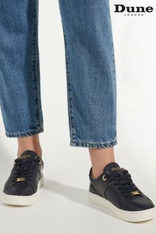 Dune London Blue Elodic Material Mix Cupsole Sneakers (B23670) | $128