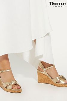 Dune London Gold Kaino Knotted Wedges (B23971) | €124